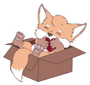 Fox in a Box - Vinyl Sticker