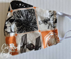 Star Wars Inspired Face Mask - 3 layers 100% cotton!