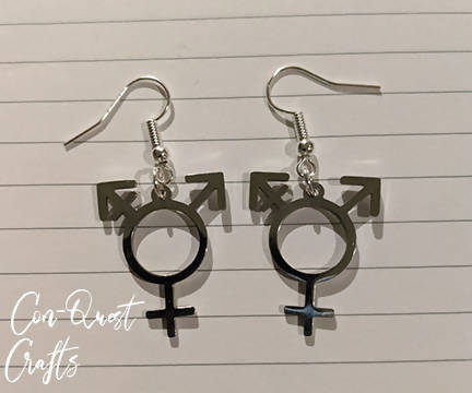 Female 2025 symbol earrings