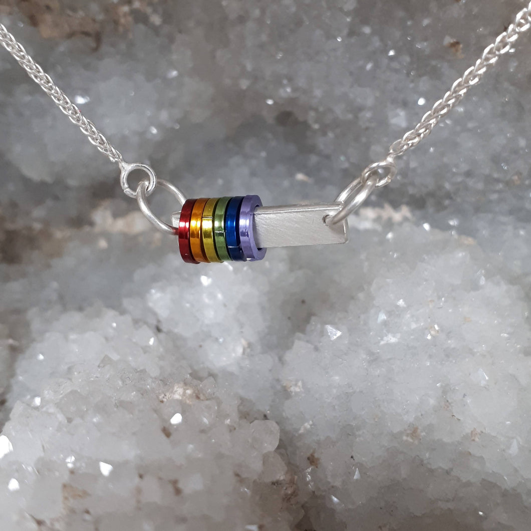 Pride Slider Bar Necklace