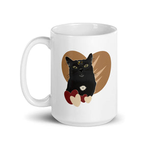 Cat Love Ceramic Mug 15oz