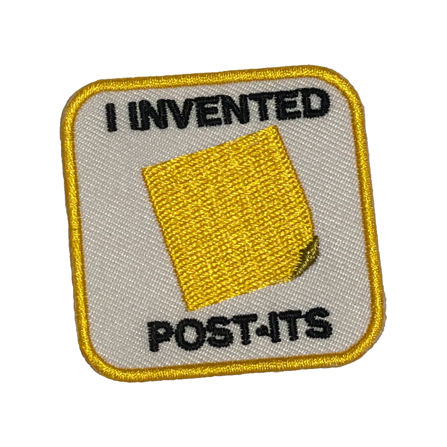 I Invented Post-Its Merit Badge Patch