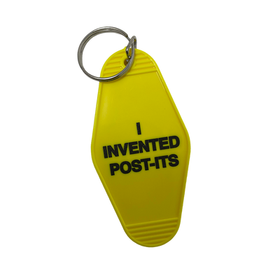I Invented Post-It Notes Motel Key Tag - twistedEGOS