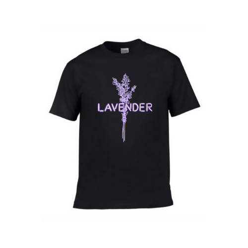 Lavender T-Shirt Designed by Hana Shafi
