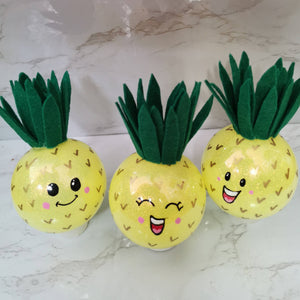 Pineapple Glitter Ornaments