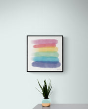 Load image into Gallery viewer, Rainbow Art Print, Pride Painting, LGBTQ, Pride, Gay Flag, Gay Pride, Gay, Queer, Gay Art, Rainbow, Queer art, gay gift, Christmas gift
