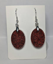 Load image into Gallery viewer, Beautiful Unique Clear and Sparkle Glitter and two tone dangle earring Jewelery
