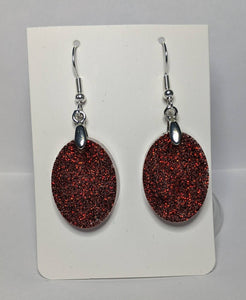 Beautiful Unique Clear and Sparkle Glitter and two tone dangle earring Jewelery
