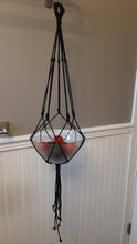 Load image into Gallery viewer, Macrame hanger long black cord
