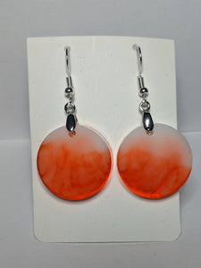 Beautiful Unique Clear and Sparkle Glitter and two tone dangle earring Jewelery
