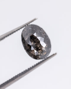 1.61ct Oval Shaped Loose Salt & Pepper Diamond