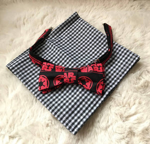 Star Wars Empire Bow Tie and Gingham Pocket Square