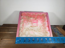 Load image into Gallery viewer, Glow In The Dark Pink and Gold Flow Acrylic Tray
