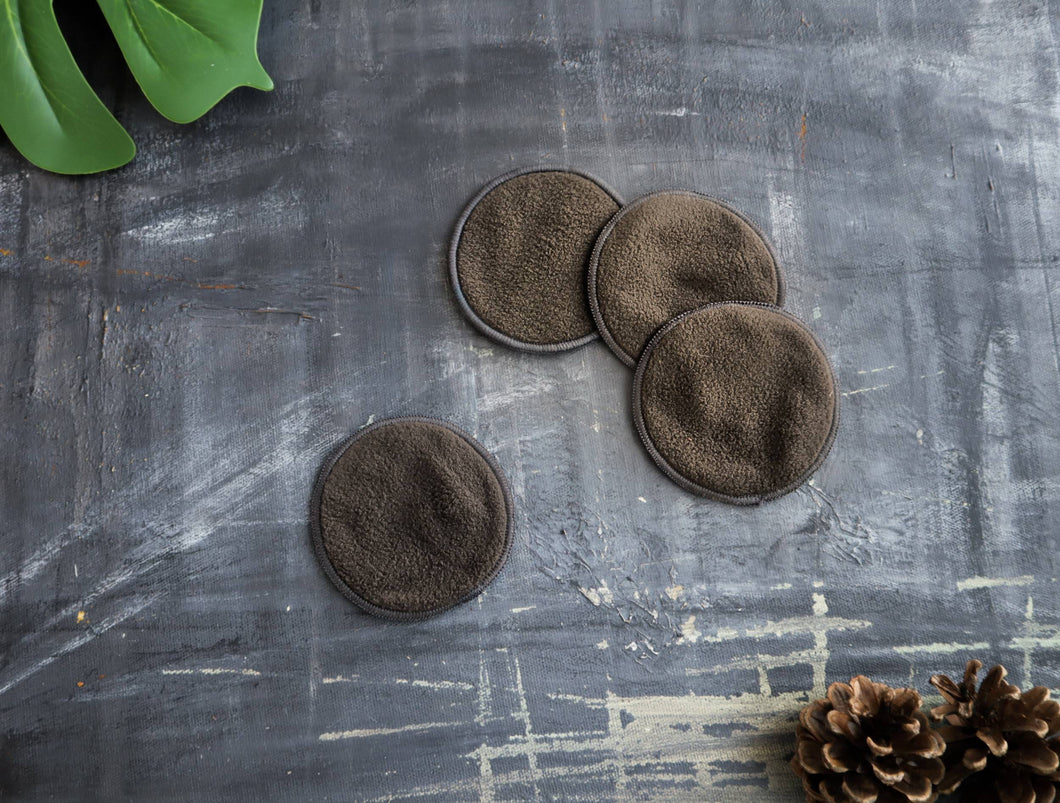 Copy of 100% Organic Cotton Reusable Cotton Rounds | Charcoal infused for applying toner, makeup remover, daily cleansing | travel-friendly