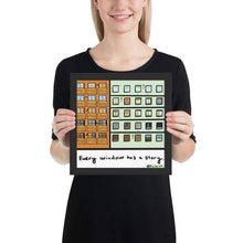 Load image into Gallery viewer, Urban City -  Art Print Giclée - Every Window Has A Story
