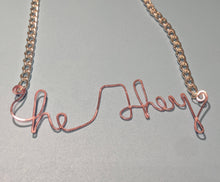 Load image into Gallery viewer, He/They Talisman Necklace - Blush
