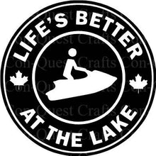 Load image into Gallery viewer, Life&#39;s Better at the Lake Permanent Decal - DECAL ONLY
