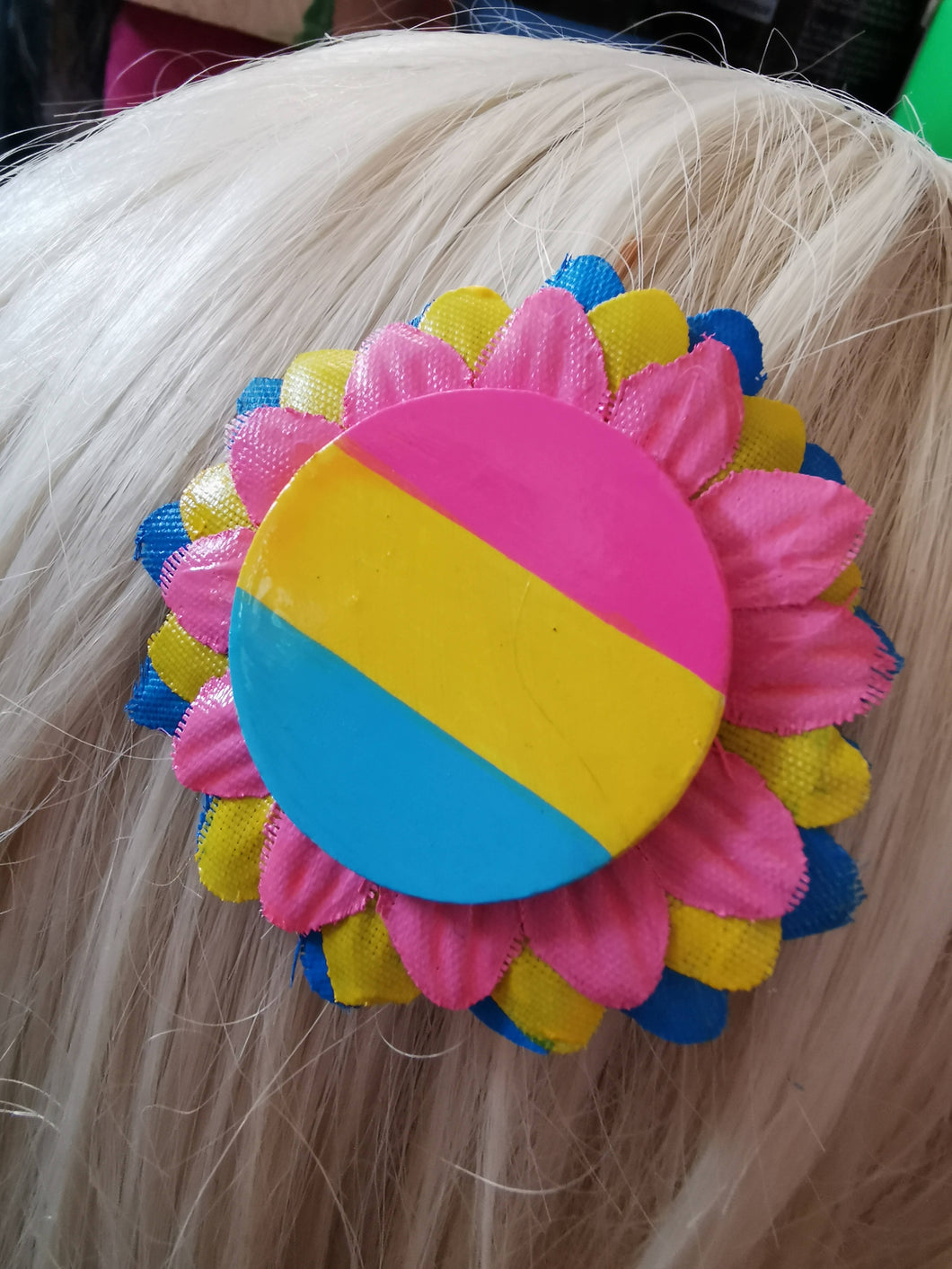 Pride Flag Flower Hair Accessory
