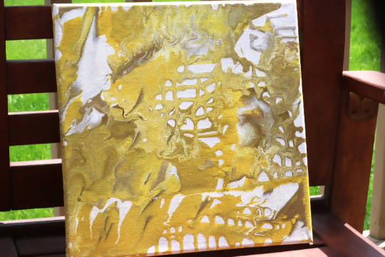 Golden - Acrylic pour painting