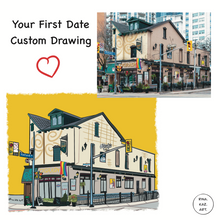 Load image into Gallery viewer, Your First Date Custom Digital Drawing
