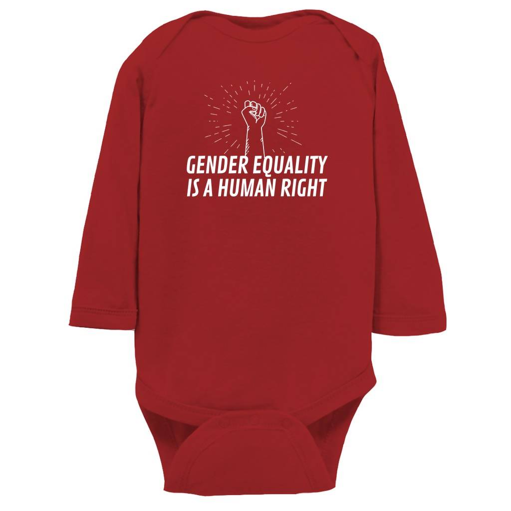 Gender Equality is a Human Right Long Sleeve Bodysuit