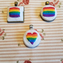 Load image into Gallery viewer, Rainbow LGBTQ pride necklace
