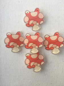 Cottage Core Toad-Stool Acrylic Pin