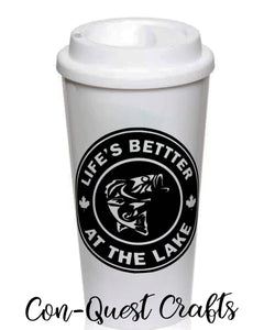Life's Better at the Lake Permanent Decal - DECAL ONLY