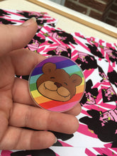 Load image into Gallery viewer, Upside-down Gay Bear Pin
