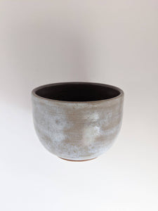 White speckled and charcoal Ceramic Bowl