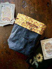 Load image into Gallery viewer, bag of bee-holding - drawstring dice or project bag
