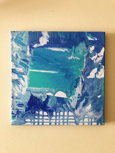 Ocean Blue - Acrylic pour painting