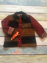 Load image into Gallery viewer, kids patchwork wool jacket, size 5T
