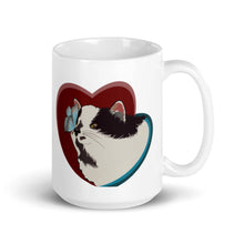 Load image into Gallery viewer, Cat Love Ceramic Mug 15oz
