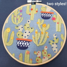 Load image into Gallery viewer, Cacti succulent embroidery floral gift
