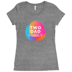 Two Dad Family Fitted T-Shirt