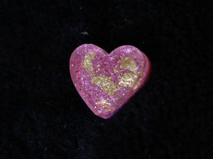 Foiled Heart Pendant- Keychain/Hair clip/Ring/Pin/Necklace