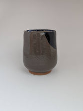 Load image into Gallery viewer, Speckled white, grey and navy Ceramic vessel with spout
