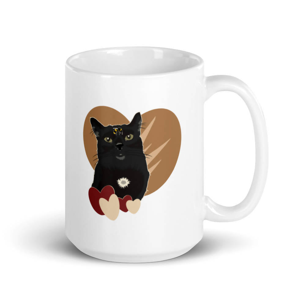 Cat Love Ceramic Mug 15oz