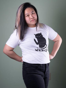 Whatever Cat T-Shirt White