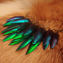 Load image into Gallery viewer, Beetle Elytra Bib Necklace - *REAL WINGS*
