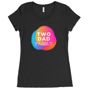 Two Dad Family Fitted T-Shirt