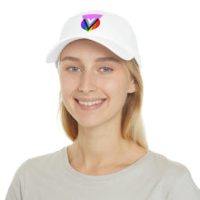 Load image into Gallery viewer, Pink Progress Pride Heart Low Profile Baseball Cap
