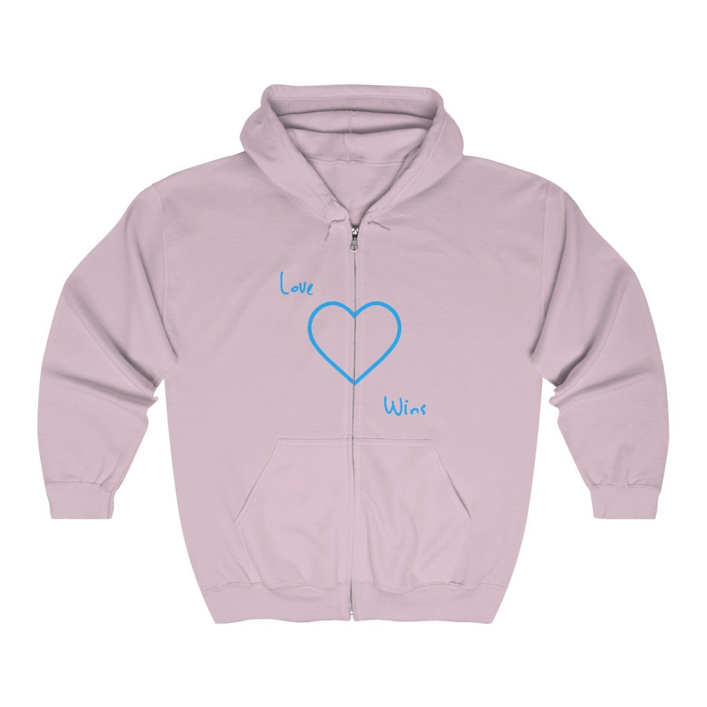 Love Wins Full Zip Hooded Sweatshirt
