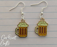 Load image into Gallery viewer, Beer and Wine Inspired Earrings
