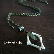 Load image into Gallery viewer, Raccoon Bone Geometric Necklaces - *REAL BONE*
