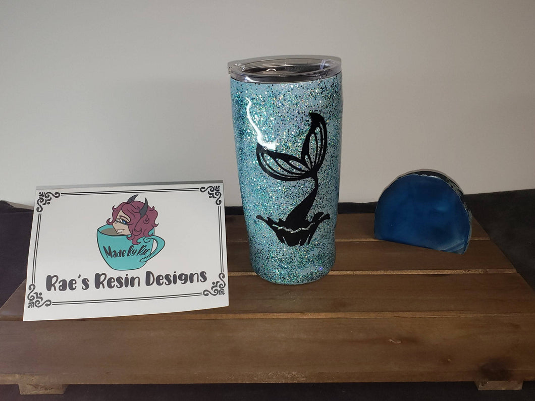 Mermaid Vibes 20oz Glitter Tumbler