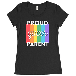 Proud Queer Parent Fitted T-Shirt