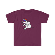 Load image into Gallery viewer, White Elephant Holiday Pride Flag Tee
