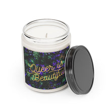 Load image into Gallery viewer, Queer is beautiful Scented Candle, 9oz (floral design)
